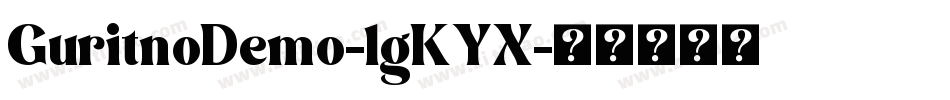 GuritnoDemo-lgKYX字体转换