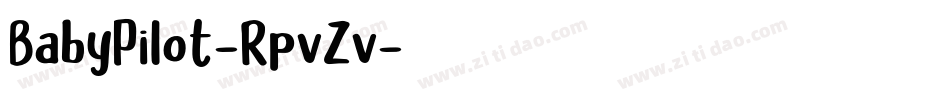 BabyPilot-RpvZv字体转换