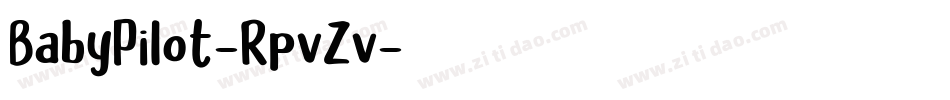 BabyPilot-RpvZv字体转换