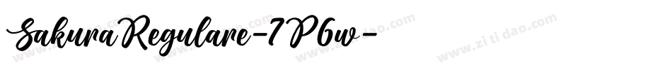 SakuraRegulare-7P6w字体转换