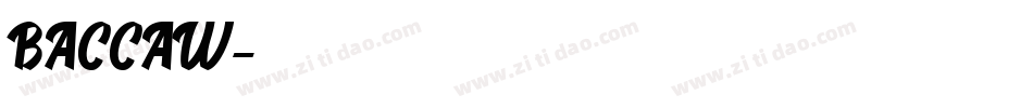 BACCAW字体转换
