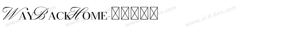 WayBackHome字体转换
