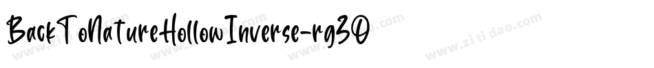 BackToNatureHollowInverse-rg3Ox字体转换