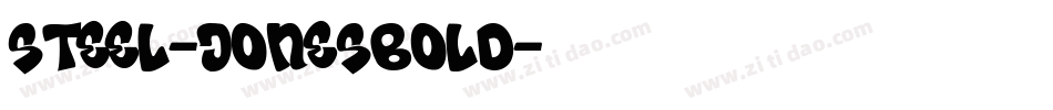 Steel-JonesBold字体转换