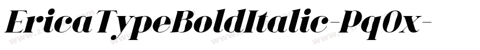 EricaTypeBoldItalic-Pq0x字体转换