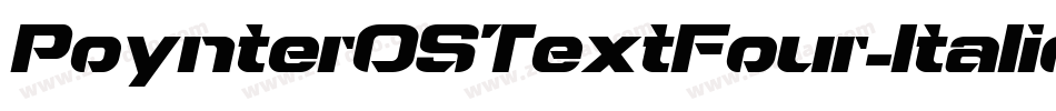 PoynterOSTextFour-Italic字体转换