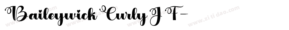 BaileywickCurlyJF字体转换