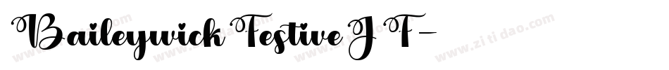 BaileywickFestiveJF字体转换