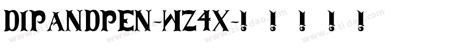 DipAndPen-wZ4x字体转换