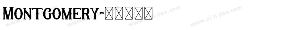 Montgomery字体转换
