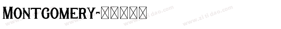 Montgomery字体转换