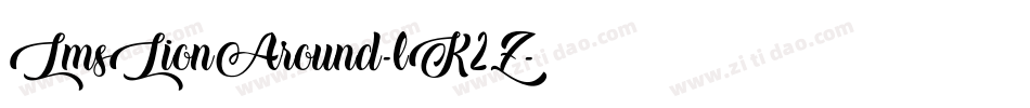 LmsLionAround-lK2Z字体转换