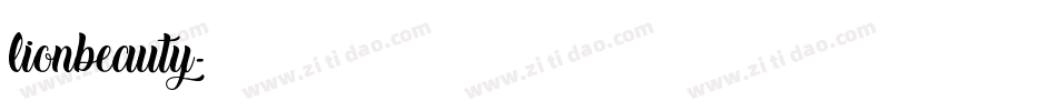 lionbeauty字体转换