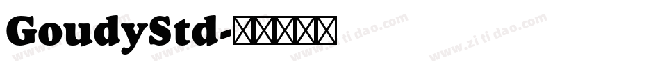 GoudyStd字体转换