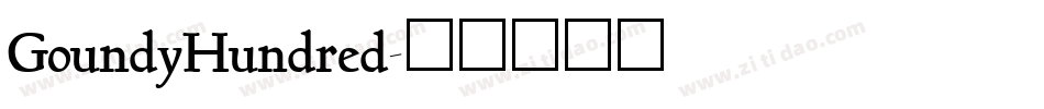 GoundyHundred字体转换