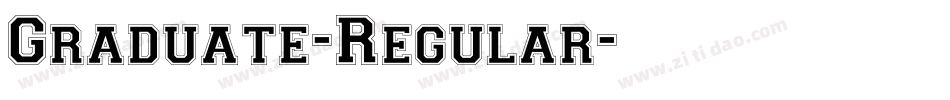 Graduate-Regular字体转换