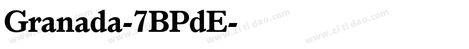 Granada-7BPdE字体转换