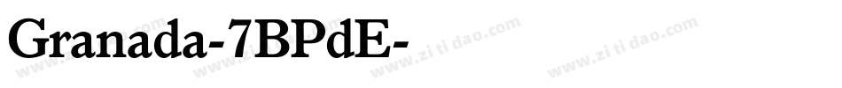 Granada-7BPdE字体转换