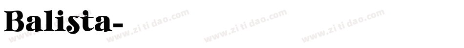 Balista字体转换