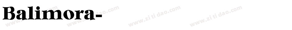 Balimora字体转换