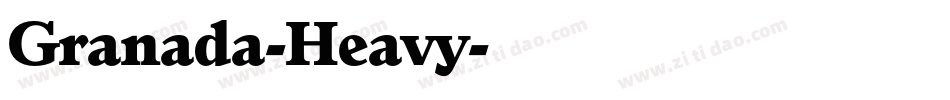 Granada-Heavy字体转换