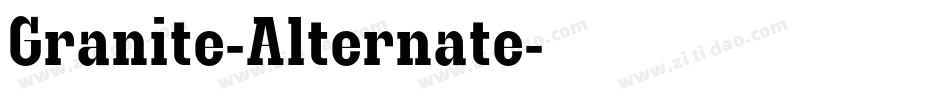 Granite-Alternate字体转换