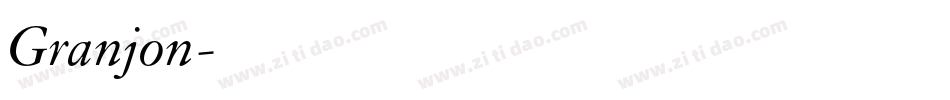 Granjon字体转换