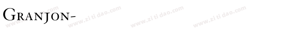 Granjon字体转换
