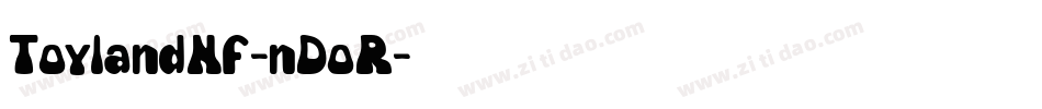 ToylandNf-nDoR字体转换