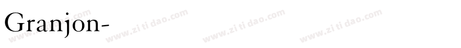 Granjon字体转换