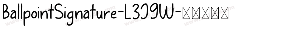 BallpointSignature-L3J9W字体转换