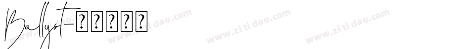 Ballyst字体转换
