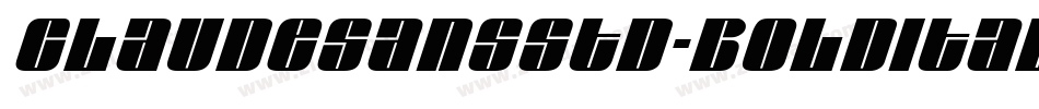ClaudeSansStd-BoldItalic字体转换