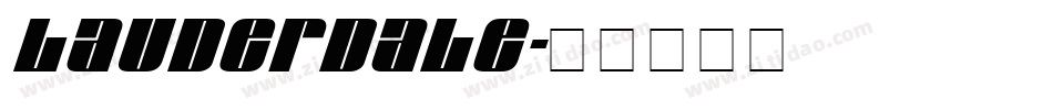 Lauderdale字体转换