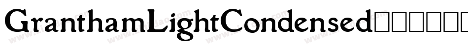 GranthamLightCondensed字体转换