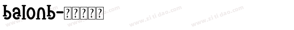 balonb字体转换