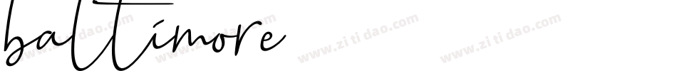 baltimore字体字体转换