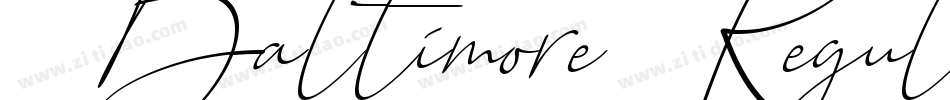 BaltimoreRegularItalic-7Wjl字体转换