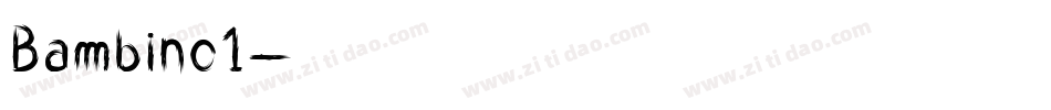 Bambino1字体转换