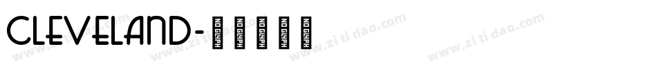 Cleveland字体转换