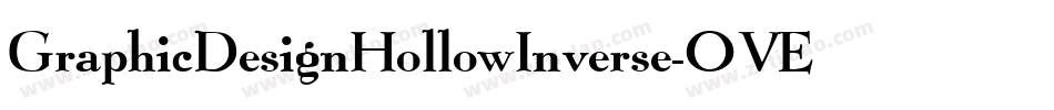 GraphicDesignHollowInverse-OVEPO字体转换
