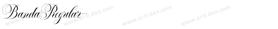 BandaRegular字体转换