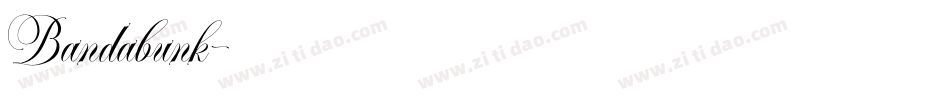 Bandabunk字体转换
