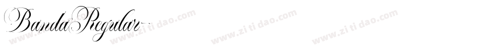 BandaRegular字体转换