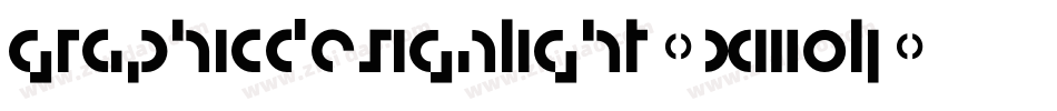 GraphicDesignLight-x3olj字体转换