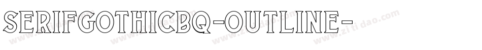 SerifGothicBQ-Outline字体转换