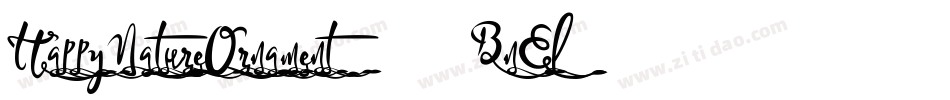 HappyNatureOrnament-4BnEl字体转换