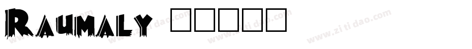 Raumaly字体转换