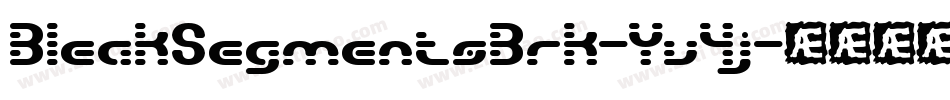BleakSegmentsBrk-Yv4j字体转换