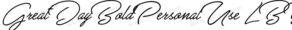GreatDayBoldPersonalUse-LBB3字体转换